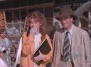 Indy and Claire watch her friend Tony trip and fall.